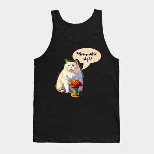 Fat Romantic Cat Tank Top